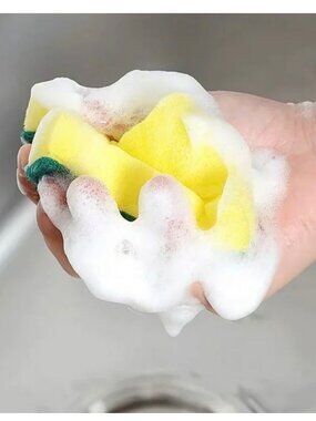 10 Pcs Kitchen Cleaning Sponges,Eco Non-Scratch for Dish, Small Dish Flexible